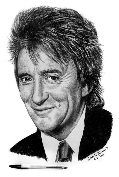 Rod Stewart In 2020 Celebrity Art Portraits Pencil Portrait Drawing