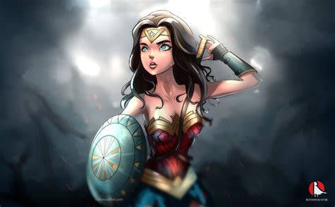 Wonder Woman Cartoon Artwork Wallpaper Hd Superheroes Wallpapers K
