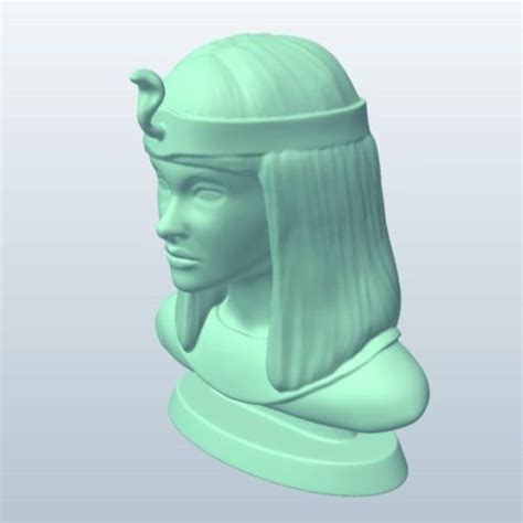 Bust Cleopatra Head Statue 3d Model Obj Stl 123free3dmodels