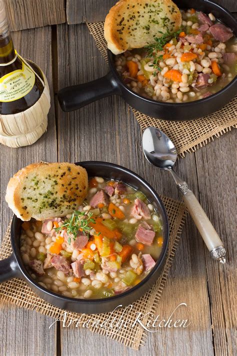 It's flavorful, and takes care of all the body's needs in one meal. Ham and Bean Soup | Art and the Kitchen