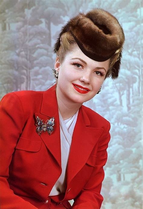 Gorgeous Color Photos Of Anne Baxter In The 1940s And 1950s Anne