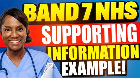 Nhs Band 7 Supporting Information Example Use This Template