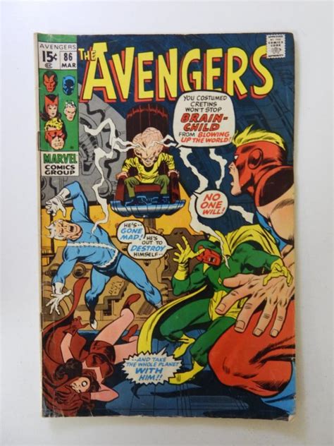 The Avengers 86 1971 Vg Condition Moisture Damage Comic Books