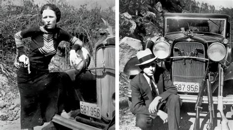 bonnie elizabeth parker and clyde chestnut barrow grungy black and white retro grunge look 1934