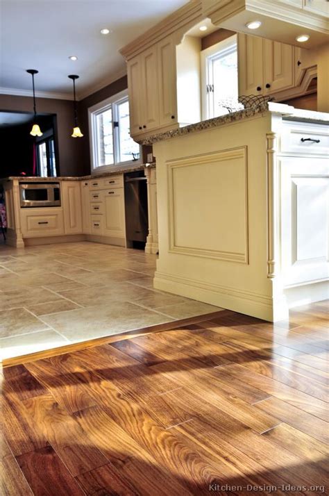 Kitchen Idea Of The Day Perfectly Smooth Transition From Hardwood