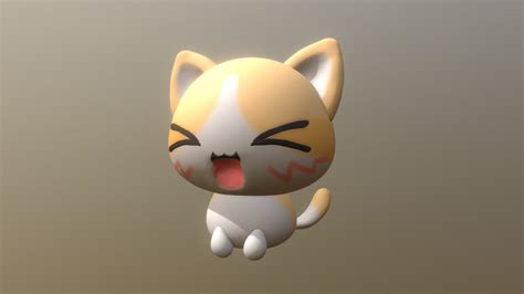 Cute Cat Low Poly Download Free 3d Model By Inksidze 2144c95