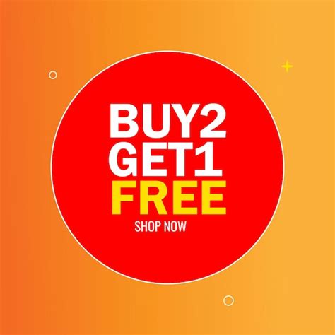 Premium Vector Buy One Get One Free Shopping Offer Design
