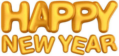 New Year Png Transparent Image Download Size 3000x1422px