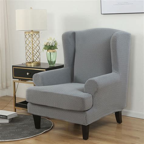 Shop ebay for great deals on wingback chairs. Stretch Knitted 2-Piece Wing Chair Cover Wingback Armchair ...