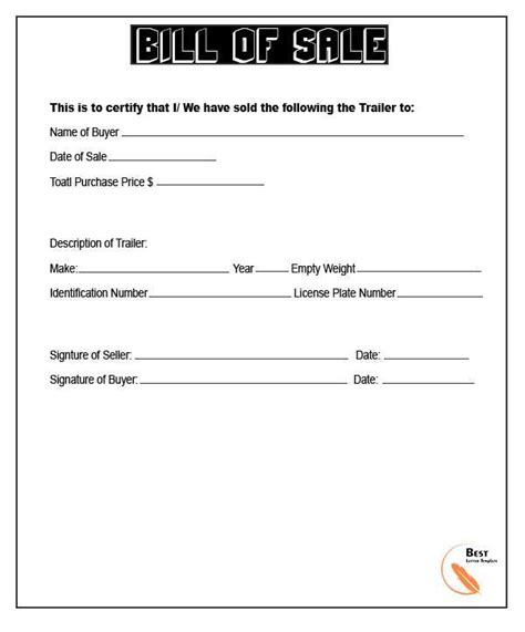 Michigan Bill Of Sale Form For Dmv Car Boat Pdf And Word