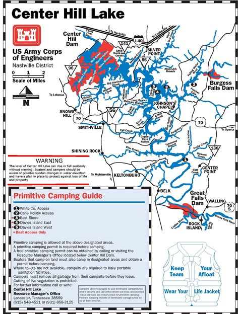 Maybe you would like to learn more about one of these? Primitive camping site on Center Hill Lake map | Lake ...