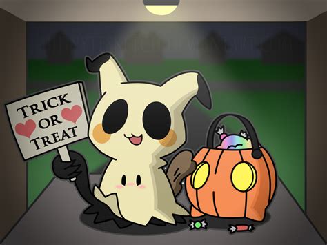 Trick Or Treat With Mimikyu By Midnytesketch On Deviantart