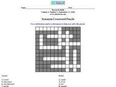 A new puzzle is published every day , daily crossword find all the words that you can make with your letters in our anagram solver. Crossword Puzzles Lesson Plans & Worksheets | Lesson Planet