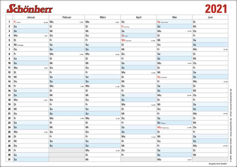 In dieser halbjahresübersicht ist viel platz für geburtstage, urlaube und andere wichtige termine. Pdf Kalender 2021 Brandenburg Zum Ausdrucken Kostenlos