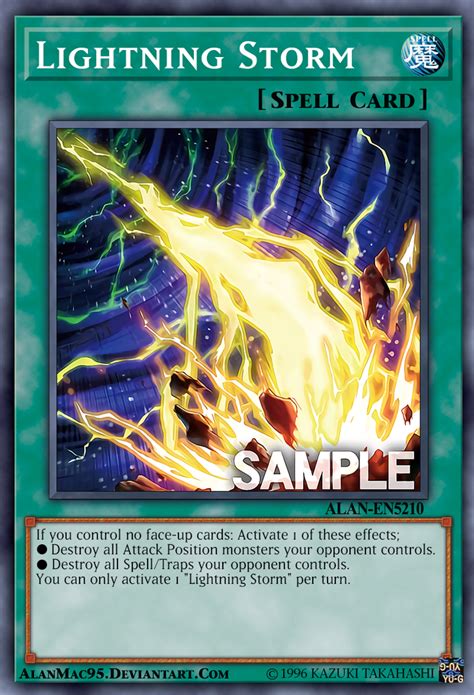 Lightning Storm By Alanmac95 On Deviantart Yugioh Cards Custom