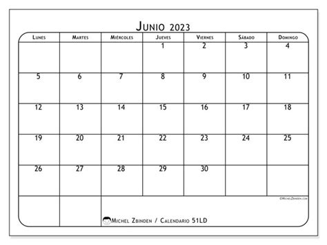 Calendario Junio De 2023 Para Imprimir “51ld” Michel Zbinden Ve