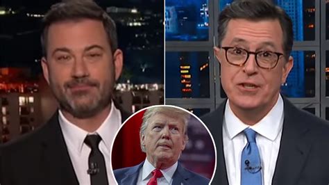 Jimmy Kimmel And Stephen Colbert Clap Back At Trump Complaining About One Sided Hatred Of Late