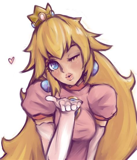 Peach Blowing A Kiss By Osakaqcvow On Deviantart