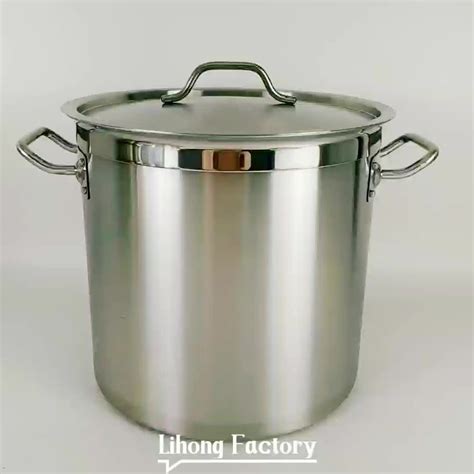 Large Cookware Commercial Induction Heavy Duty Stainless Steel Cooking