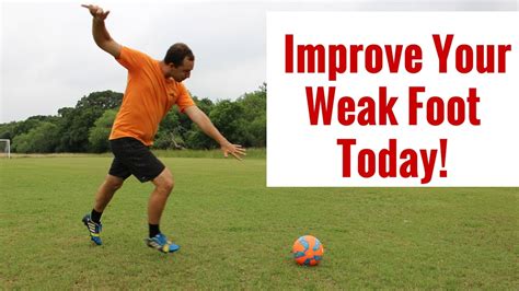How To Improve Your Weak Foot In Soccer Soccer Drills Youtube