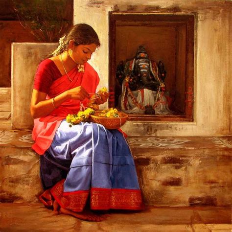 Artist S Elayaraja Creates Paintings Featuring The Beauty And Culture