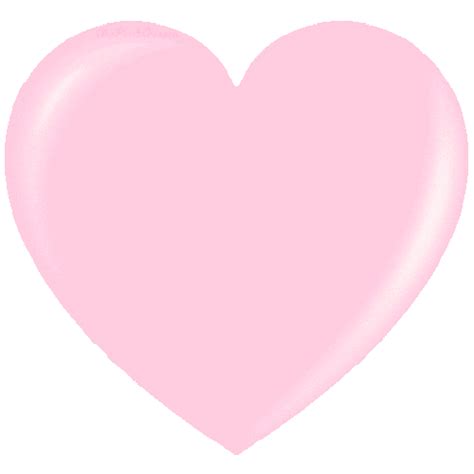 Transparent Heart Sticker Pastel Pink Heart Growing 