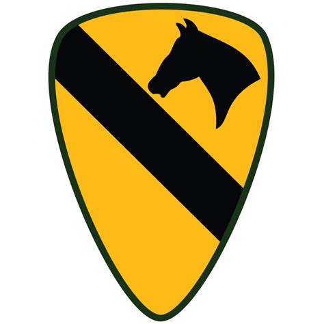Us Army 1st Cavalry Division Ssi Patch Decal Full Color Etsy