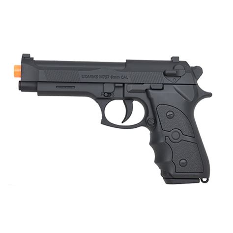 M757 Full Size M9 Airsoft Spring Pistol 6mm Bb Hand Gun 2f2