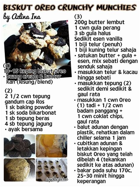 Scatter the sliced almonds on top. Biskut Oreo Crunchy Munchies | Cookie recipes, Biscuit ...
