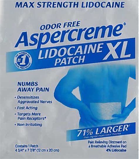 Aspercreme Lidocaine Xl Lidocaine Patch