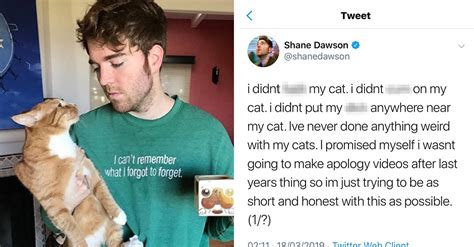 Shane Dawson Has Denied The Rumour He Had Sex With His Cat