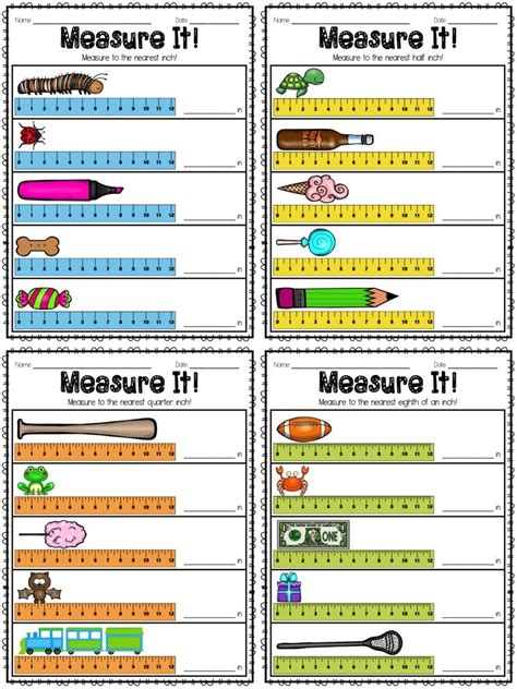 Centimeters And Inches Worksheet