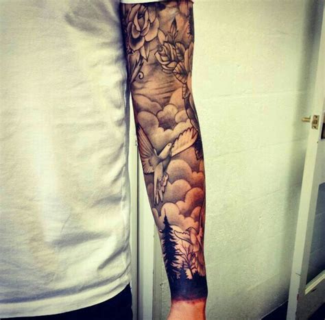 loveit cloud tattoo sleeve tattoos tattoo sleeve designs