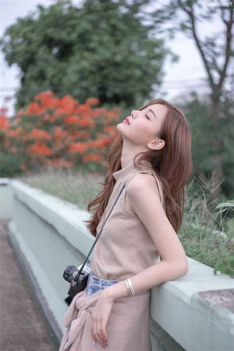 Thailand Beautiful Model Pla Kewalin Udomaksorn A Beautiful Morning With A Cute Girl