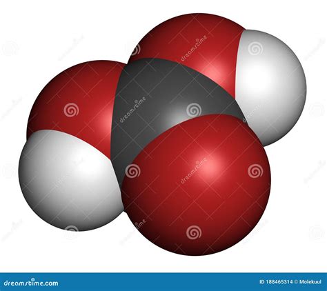 Molécula De ácido Carbónico 3d De Renderización Formado Cuando Se