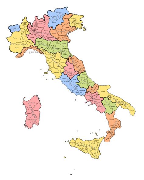 Jede region ist autonom und verfügt über eine. Verwaltungsgliederung Italiens - Wikipedia