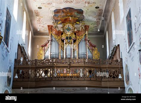 The Organ In The Church Of The Benedictine Abbey Planksetten In The