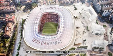 Camp nou is a football stadium in barcelona, spain. Camp Nou Umbau