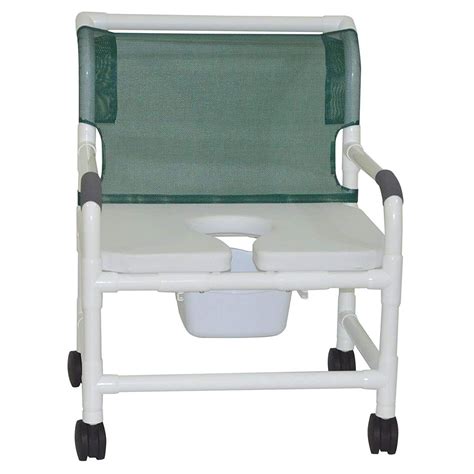 Mjm International Extra Wide 26 Bariatric Pvc Shower Chair Commode