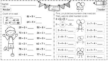 This is a very important module that has lots of word problems and new strategi. Math Homework for 1st Grade - 4th Quarter | TpT