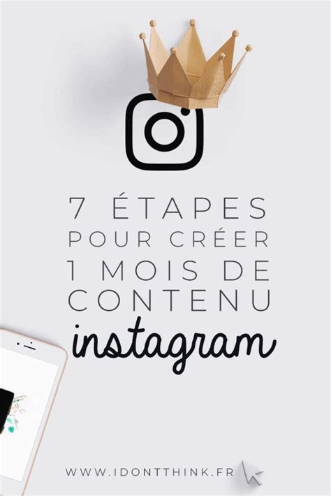 Marketing Strategies Tapes Pour Cr Er Un Mois De Contenu Sur Instagram Infographicnow Com