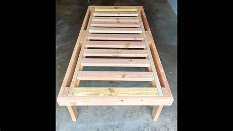 How To Build A Bed With 2x4 Lumber For 40 Youtube