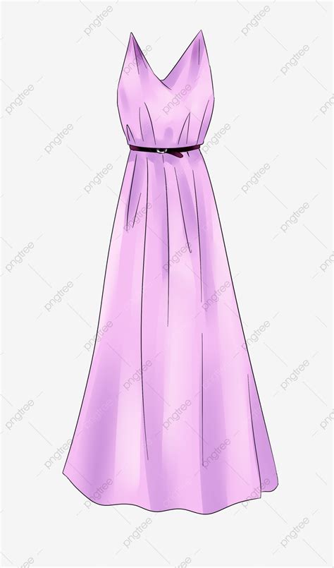Romantic Purple Maxi Dress Png Vector Psd And Clipart With