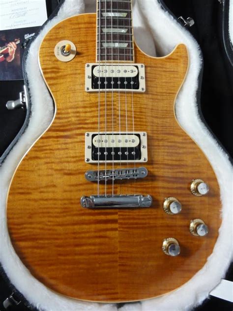 2010 gibson les paul standard appetite for destruction slash signature guitar in one of a kind appetite amber finish! Gibson Les Paul Standard Slash AFD Appetite 2010 Amber AFD ...