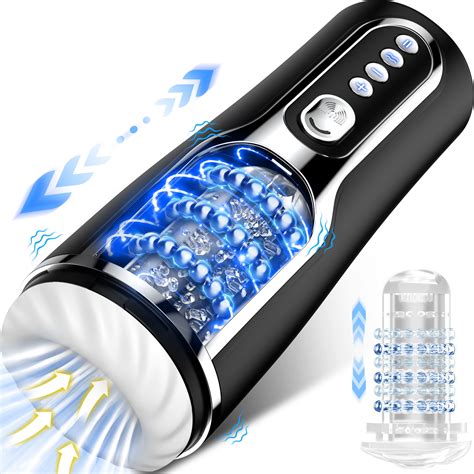 Amovibe Male Masturbator Sex Toys For Men With Thrusting Vibrating Modes Male Sex Toys