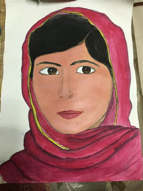— malala (@malala) june 19, 2020. Malala Yousafzai in 2020 | Portrait painting, Artwork ...