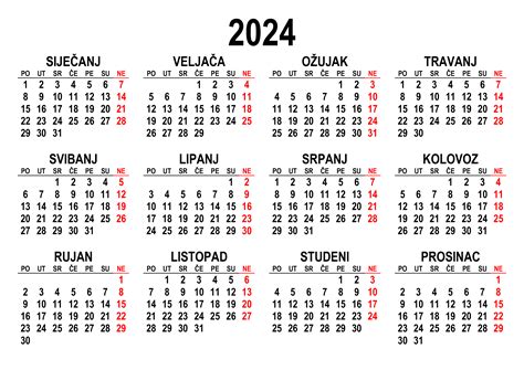 Kalendar 2024 Kalendarisu