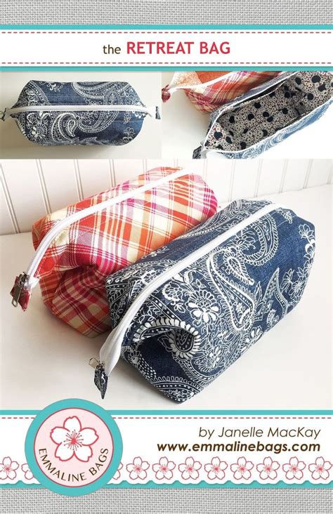 The Retreat Bag A Free Sewing Tutorial Emmaline Bags Sewing