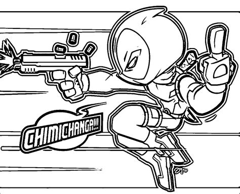 Coloring books aren't just for kids: Deadpool Coloring Pages For Kids