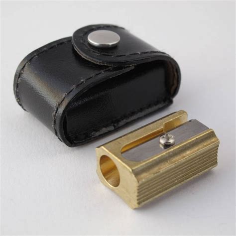 Dux Explorer Solid Brass Pencil Sharpener With 3 Spare Blades Etsy